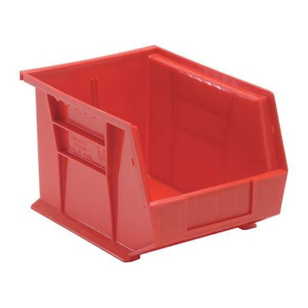 Hang & Stack Storage Bin, Polypropylene, Red, 7 in H, 8 1/4 in W, 10 3/4 in L MPN:QUS239RD