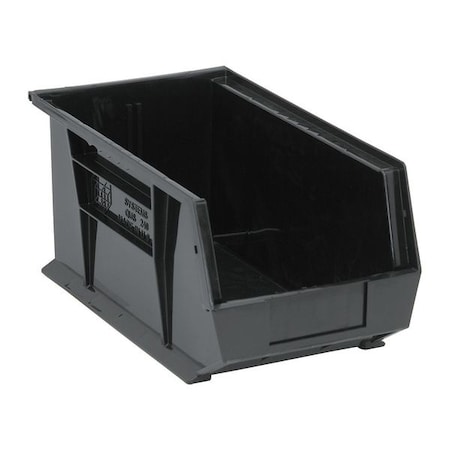 Hang & Stack Storage Bin, Carbon Filled Copolymer Polypropylene, Black, 7 in H, 8 1/4 in W MPN:QUS240CO