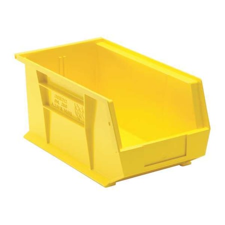 Hang & Stack Storage Bin, Polypropylene, Yellow, 7 in H, 8 1/4 in W, 14 3/4 in L MPN:QUS240YL