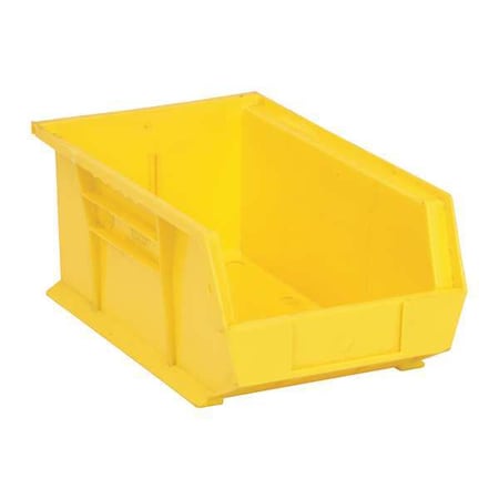 Hang & Stack Storage Bin, Polypropylene, Yellow, 6 in H, 8 1/4 in W, 13 5/8 in L MPN:QUS241YL
