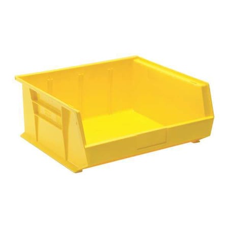 Hang & Stack Storage Bin, Polypropylene, Yellow, 7 in H, 16 1/2 in W, 14 3/4 in L MPN:QUS250YL