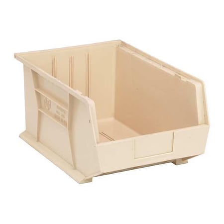 Hang & Stack Storage Bin, Polypropylene, Ivory, 8 in H, 11 in W, 16 in L MPN:QUS255IV