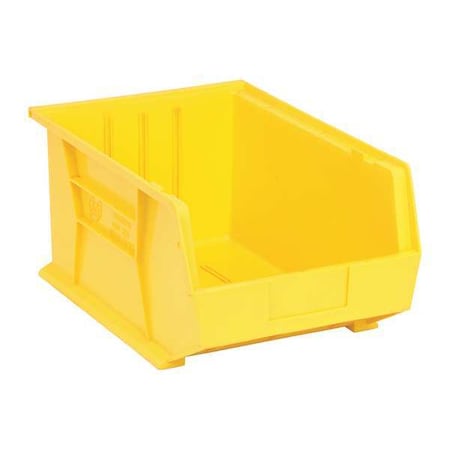 Hang & Stack Storage Bin, Polypropylene, Yellow, 8 in H, 11 in W, 16 in L MPN:QUS255YL