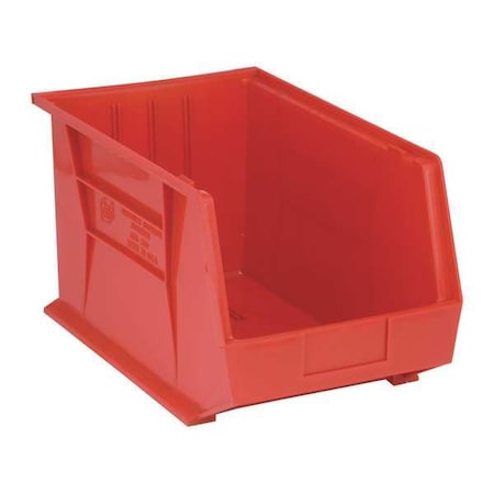 Hang & Stack Storage Bin, Polypropylene, Red, 10 in H, 11 in W, 18 in L MPN:QUS260RD