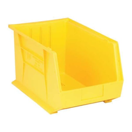Hang & Stack Storage Bin, Polypropylene, Yellow, 10 in H, 11 in W, 18 in L MPN:QUS260YL