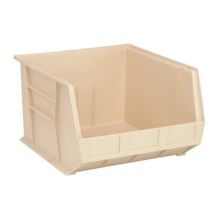 Hang & Stack Storage Bin, Polypropylene, Ivory, 11 in H, 16 1/2 in W, 18 in L MPN:QUS270IV