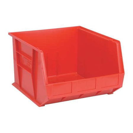 Hang & Stack Storage Bin, Polypropylene, Red, 11 in H, 16 1/2 in W, 18 in L MPN:QUS270RD