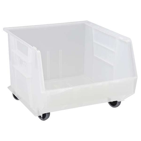 Hang & Stack Storage Bin, Polypropylene, Clear, 11 in H, 16 1/2 in W, 18 in L MPN:QUS275MOBCL*