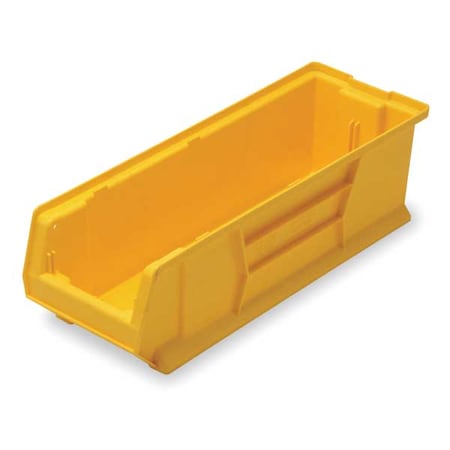 Storage Bin, Polypropylene/Polyethylene, Yellow, 7 in H, 8 1/4 in W, 23 7/8 in L MPN:QUS950YL