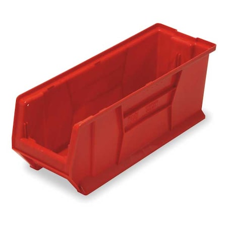 Storage Bin, Polypropylene/Polyethylene, Red, 9 in H, 8 1/4 in W, 23 7/8 in L MPN:QUS951RD