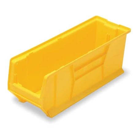 Storage Bin, Polypropylene/Polyethylene, Yellow, 9 in H, 8 1/4 in W, 23 7/8 in L MPN:QUS951YL