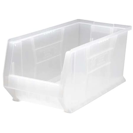 Storage Bin, Polypropylene, Clear, 10 in H, 11 in W, 23 7/8 in L MPN:QUS953CL