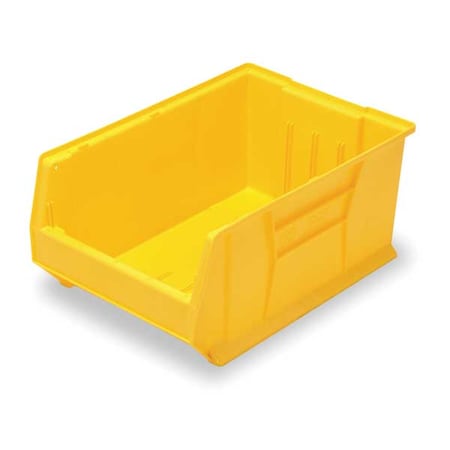 Storage Bin, Polypropylene/Polyethylene, Yellow, 11 in H, 16 1/2 in W, 23 7/8 in L MPN:QUS954YL