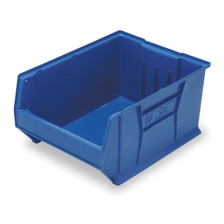 Storage Bin, Polypropylene/Polyethylene, Blue, 12 in H, 18 1/4 in W, 23 7/8 in L MPN:QUS955BL