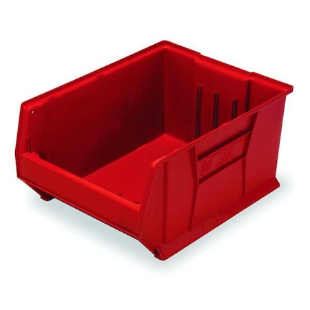 Storage Bin, Polypropylene/Polyethylene, Red, 12 in H, 18 1/4 in W, 23 7/8 in L MPN:QUS955RD