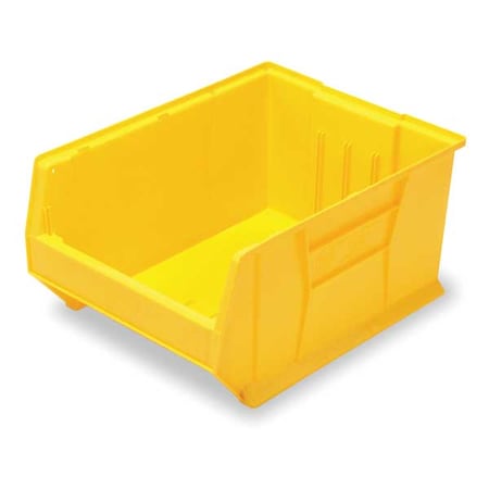 Storage Bin, Polypropylene/Polyethylene, Yellow, 12 in H, 18 1/4 in W, 23 7/8 in L MPN:QUS955YL