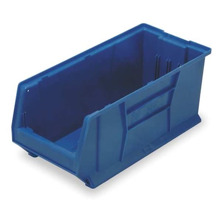 Storage Bin, Polypropylene/Polyethylene, Blue, 10 in H, 11 in W, 29 7/8 in L MPN:QUS973BL
