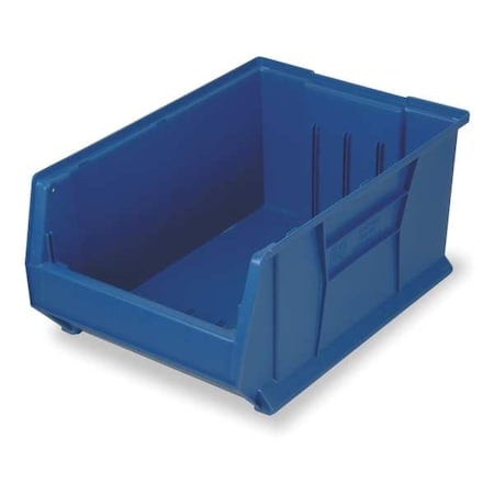 Storage Bin, Polypropylene/Polyethylene, Blue, 11 in H, 16 1/2 in W, 29 7/8 in L MPN:QUS974BL