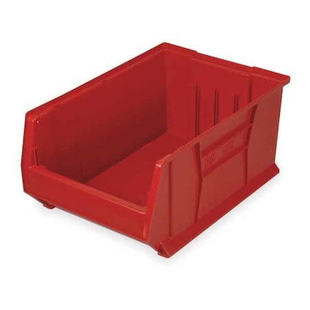 Storage Bin, Polypropylene/Polyethylene, Red, 11 in H, 16 1/2 in W, 29 7/8 in L MPN:QUS974RD