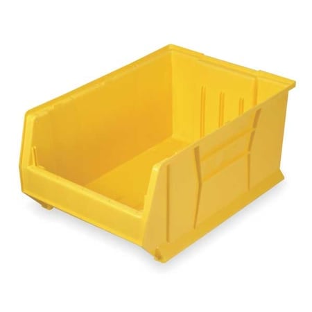 Storage Bin, Polypropylene/Polyethylene, Yellow, 11 in H, 16 1/2 in W, 29 7/8 in L MPN:QUS974YL