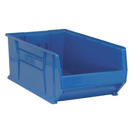 Storage Bin, Polypropylene/Polyethylene, Blue, 12 in H, 18 1/4 in W, 29 7/8 in L MPN:QUS975BL
