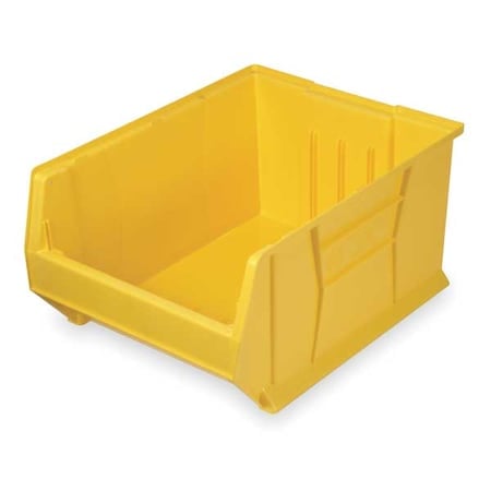 Storage Bin, Polypropylene/Polyethylene, Yellow, 12 in H, 18 1/4 in W, 29 7/8 in L MPN:QUS975YL