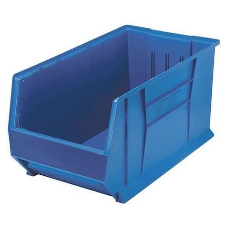 Storage Bin, Polypropylene/Polyethylene, Blue, 15 in H, 16 1/2 in W, 29 7/8 in L MPN:QUS976BL
