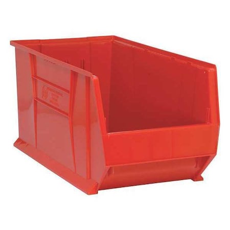 Storage Bin, Polypropylene/Polyethylene, Red, 15 in H, 16 1/2 in W, 29 7/8 in L MPN:QUS976RD