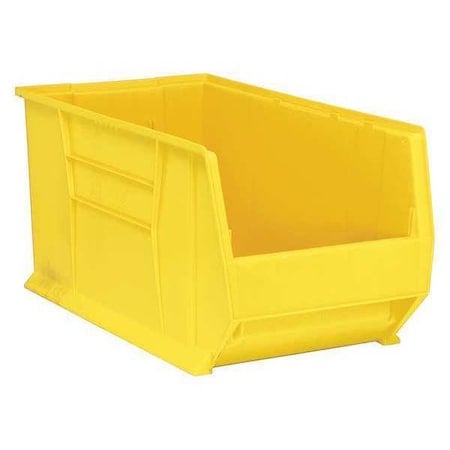 Storage Bin, Polypropylene/Polyethylene, Yellow, 15 in H, 16 1/2 in W, 29 7/8 in L MPN:QUS976YL