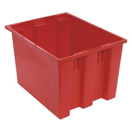 Stack & Nest Storage Container, 12.7 gal, 19-1/2 in L x 15-1/2 in W x 13 in H, Red, Polyethylene MPN:SNT195RD