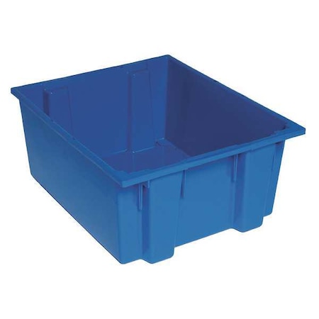 Stack & Nest Storage Container, 15 gal, 23-1/2 in L x 19-1/2 in W x 10 in H, Blue, Polyethylene MPN:SNT225BL