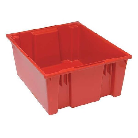 Stack & Nest Storage Container, 15 gal, 23-1/2 in L x 19-1/2 in W x 10 in H, Red, Polyethylene MPN:SNT225RD