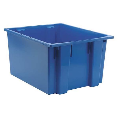 Stack & Nest Storage Container, 19.4 gal, 23-1/2 in L x 19-1/2 in W x 13 in H, Blue, Polyethylene MPN:SNT230BL