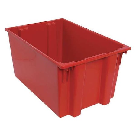 Stack & Nest Storage Container, 27.7 gal, 29-1/2 in L x 19-1/2 in W x 15 in H, Red, Polyethylene MPN:SNT300RD