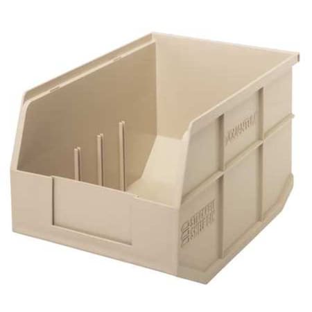 Shelf Storage Bin, Polypropylene, Ivory, 7 in H, 8 1/4 in W, 12 in L MPN:SSB423IV