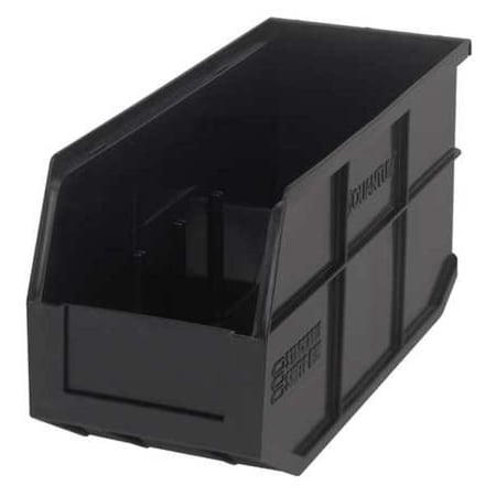 Shelf Storage Bin, Polypropylene, Black, 7 in H, 6 in W, 14 in L MPN:SSB441BK