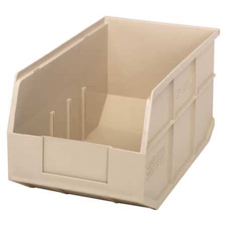 Shelf Storage Bin, Polypropylene, Ivory, 7 in H, 8 1/4 in W, 14 in L MPN:SSB443IV