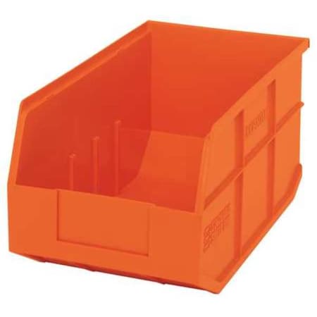 Shelf Storage Bin, Polypropylene, Orange, 7 in H, 8 1/4 in W, 14 in L MPN:SSB443OR