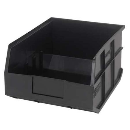 Shelf Storage Bin, Polypropylene, Black, 7 in H, 11 in W, 14 in L MPN:SSB445BK