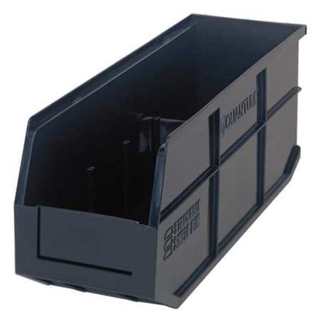 Shelf Storage Bin, Polypropylene, Black, 7 in H, 6 in W, 18 in L MPN:SSB461BK