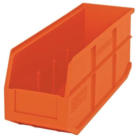 Shelf Storage Bin, Polypropylene, Orange, 7 in H, 6 in W, 18 in L MPN:SSB461OR