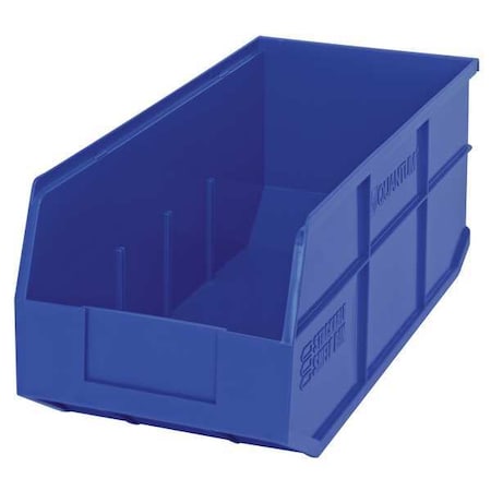 Shelf Storage Bin, Polypropylene, Blue, 7 in H, 8 1/4 in W, 18 in L MPN:SSB463BL