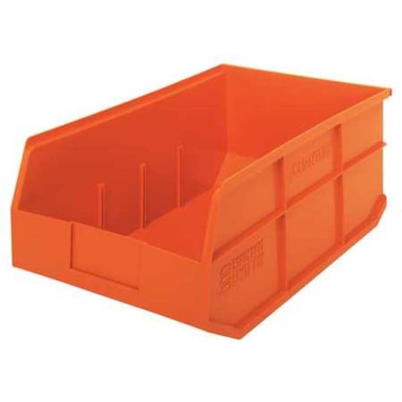 Shelf Storage Bin, Polypropylene, Orange, 7 in H, 11 in W, 18 in L MPN:SSB465OR