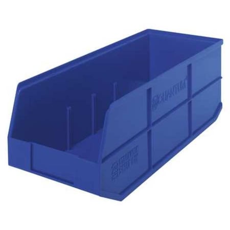 Shelf Storage Bin, Polypropylene, Blue, 7 in H, 8 1/4 in W, 20 1/2 in L MPN:SSB483BL