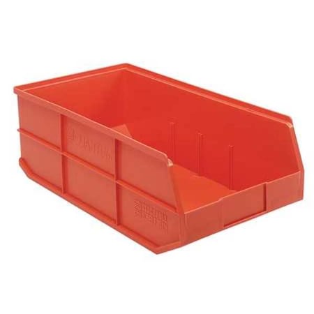 Shelf Storage Bin, Polypropylene, Orange, 7 in H, 11 in W, 20 1/2 in L MPN:SSB485OR