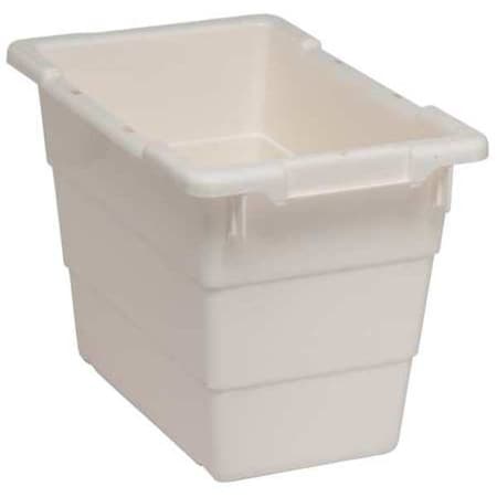Cross Stack Storage Container, 5.5 gal, 17-1/4 in L x 11 in W x 12 in H, White, Polypropylene MPN:TUB1711-12WT