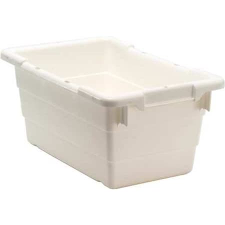 Cross Stack Storage Container, 3.9 gal, 17-1/4 in L x 11 in W x 8 in H, White, Polypropylene MPN:TUB1711-8WT