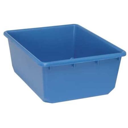 Nestable Storage Container, 14.6 gal, 24-1/2 in L x 19 in W x 9-1/2 in H, Blue, Polypropylene MPN:TUB2419-9BL