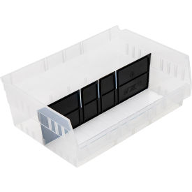 Quantum® Storage Systems Bin Divider For QSB218 & QSB222 Black Pack of 24 DSB218/222