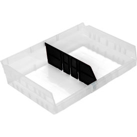 Quantum® Storage Systems Bin Long Divider For QSB118 Black Pack of 6 LDSB118